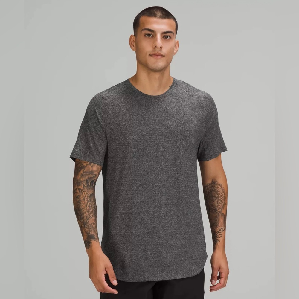 Men's Lululemon Drysense short sleeve t-shirt “Black/Rhino Grey” - MEDIUM